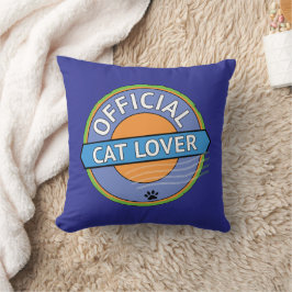 Officiële kattenliefhebber kussen
