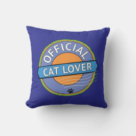Officiële kattenliefhebber kussen