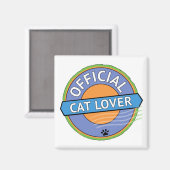 Officiële Kattenliefhebber Magneet (Voorkant / Achterkant)