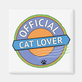 Officiële Kattenliefhebber Magneet