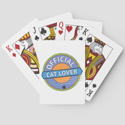 Officiële Kattenliefhebber Pokerkaarten (Achterkant)