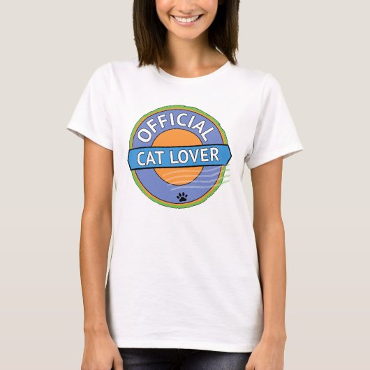 Officiële Kattenliefhebber T-shirt (Voorkant)