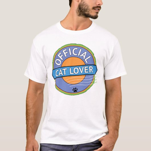 Officiële Kattenliefhebber T-shirt (Voorkant)