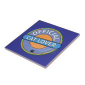 Officiële Kattenliefhebber Tegeltje (Zijkant)
