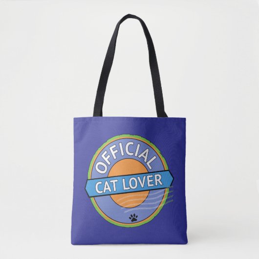 Officiële Kattenliefhebber Tote Bag (Voorkant)