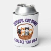 Officiële kattenliefhebber – Verzamel ‘Em All Blikjeskoeler (Blikje Voorkant)