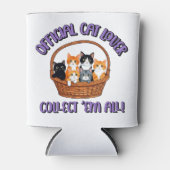 Officiële kattenliefhebber – Verzamel ‘Em All Blikjeskoeler (Voorkant)