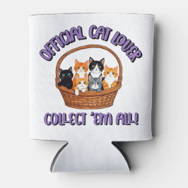 Officiële kattenliefhebber – Verzamel ‘Em All Blikjeskoeler