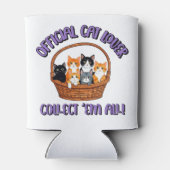 Officiële kattenliefhebber – Verzamel ‘Em All Blikjeskoeler (Achterkant)