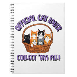 Officiële kattenliefhebber – Verzamel ‘Em All Notitieboek