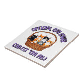 Officiële kattenliefhebber – Verzamel ‘Em All Tegeltje (Zijkant)