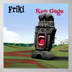 Officiële Ken Gage Friki Music Album Poster