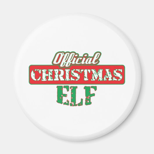 Officiële Kerst Elf - Santa's Helper Magneet (Voorkant)