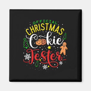 Officiële Kerst Koek Tester Proever Koning Crew Magneet