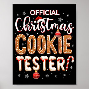 Officiële Kerst Koek Tester Proever Koning Crew Poster