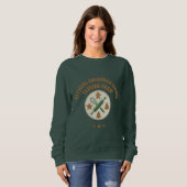 Officiële Kerstkoekjes Proeverij Crew Retro Trui (Voorkant volledig)