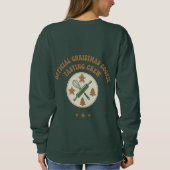 Officiële Kerstkoekjes Proeverij Crew Retro Trui (Achterkant)