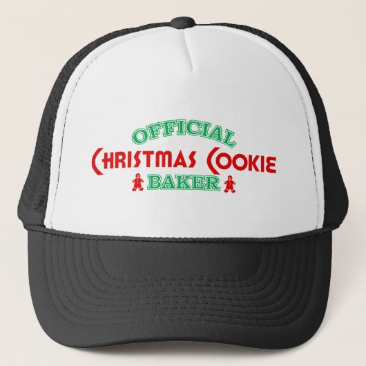 Officiële kerstkoekjesbakker trucker pet (Voorkant)