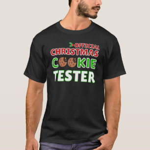 Officiële kerstkoekjeskoekje Tester Xmas Baker Hol T-shirt