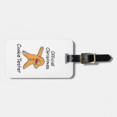 Officiële kerstkooktester bagagelabel (Voorkant horizontaal)