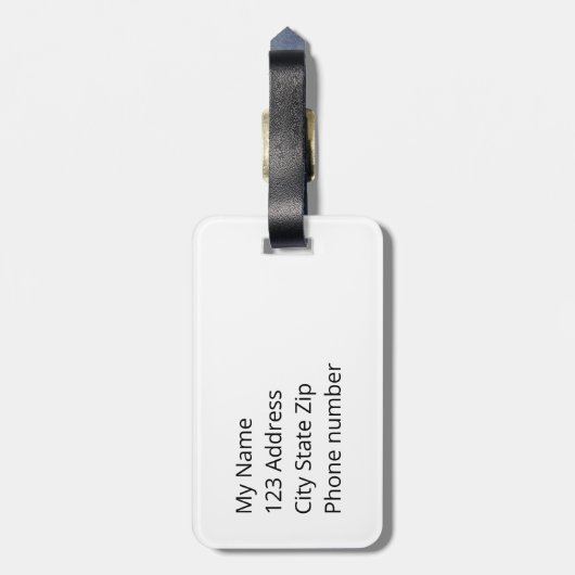 Officiële kerstkooktester bagagelabel (Achterkant verticaal)