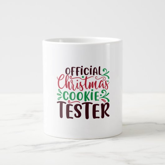 Officiële kerstkooktester grote koffiekop (Voorkant)