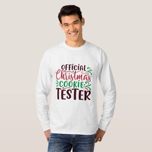 Officiële kerstkooktester t-shirt (Voorkant volledig)