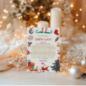 Officiële Kerstman Noordpool brief  Kaart