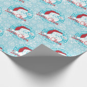 Officiële Kerstmis met kerstmis met kerstmis Cadeaupapier (Hoek)