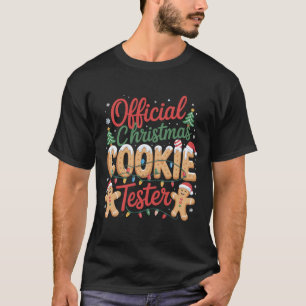 Officiële Kerststol Tester Crew Bakken Kerstmis T-shirt