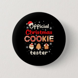Officiële Kerststolptestertest Koning Crew Ronde Button 5,7 Cm