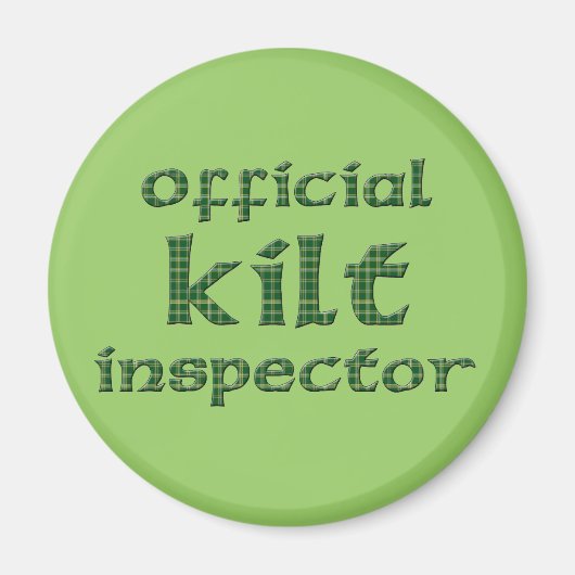 Officiële Kilt Inspecteur Magneet (Voorkant)