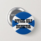 Officiële Kilt Inspecteur Ronde Button 5,7 Cm (Voorkant /achterkant)