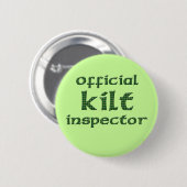Officiële Kilt Inspecteur Ronde Button 5,7 Cm (Voorkant /achterkant)