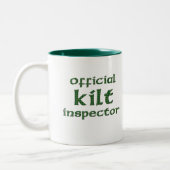 Officiële Kilt Inspecteur Tweekleurige Koffiemok (Links)