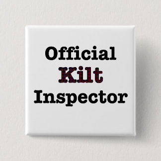 Officiële Kilt Inspecteur Vierkante Button 5,1 Cm