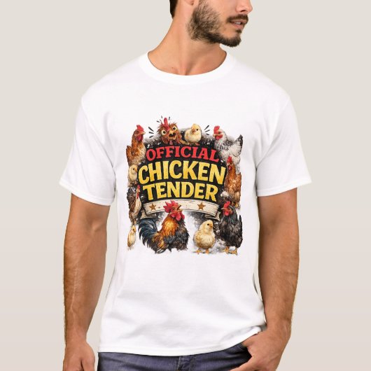 Officiële Kippenverzorger T-shirt (Voorkant)