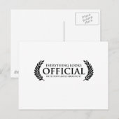 Officiële kleine bladeren briefkaart (Voorkant / Achterkant)