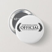 Officiële kleine bladeren ronde button 5,7 cm (Voorkant /achterkant)