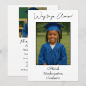 Officiële kleuterschool Afstuderen Foto Kaart (Voorkant / Achterkant)