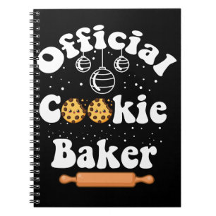 Officiële koekjes bakker koekjes liefhebbers kerst notitieboek