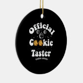 Officiële koekjesbroodjesbroodjes kerst keramisch ornament (Rechts)