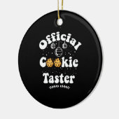 Officiële koekjesbroodjesbroodjes kerst keramisch ornament (Links)
