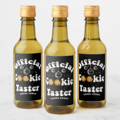 Officiële koekjesbroodjesbroodjes kerst wijn etiket (Flessen)