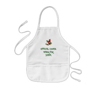 Officiële koekjesmaker voor de kerstman kinder schort