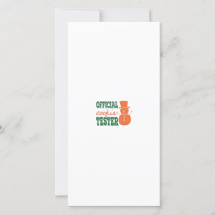 Officiële koekjesserie bedankkaart
