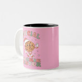 Officiële koekjesserie tweekleurige koffiemok (Voorkant links)