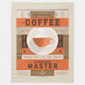 Officiële koffiebrew-master fleece deken (Voorkant)