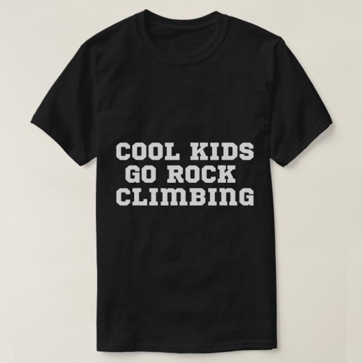 Officiële kool Kinderen gaan rockbeklimmen T-shirt (Design voorkant)