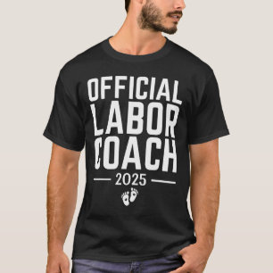 Officiële Labour Coach 2025 verwacht nieuwe vader  T-shirt
